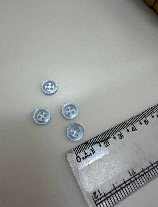 Botão 4 furos Azul Claro - R$ 0,25 unidade