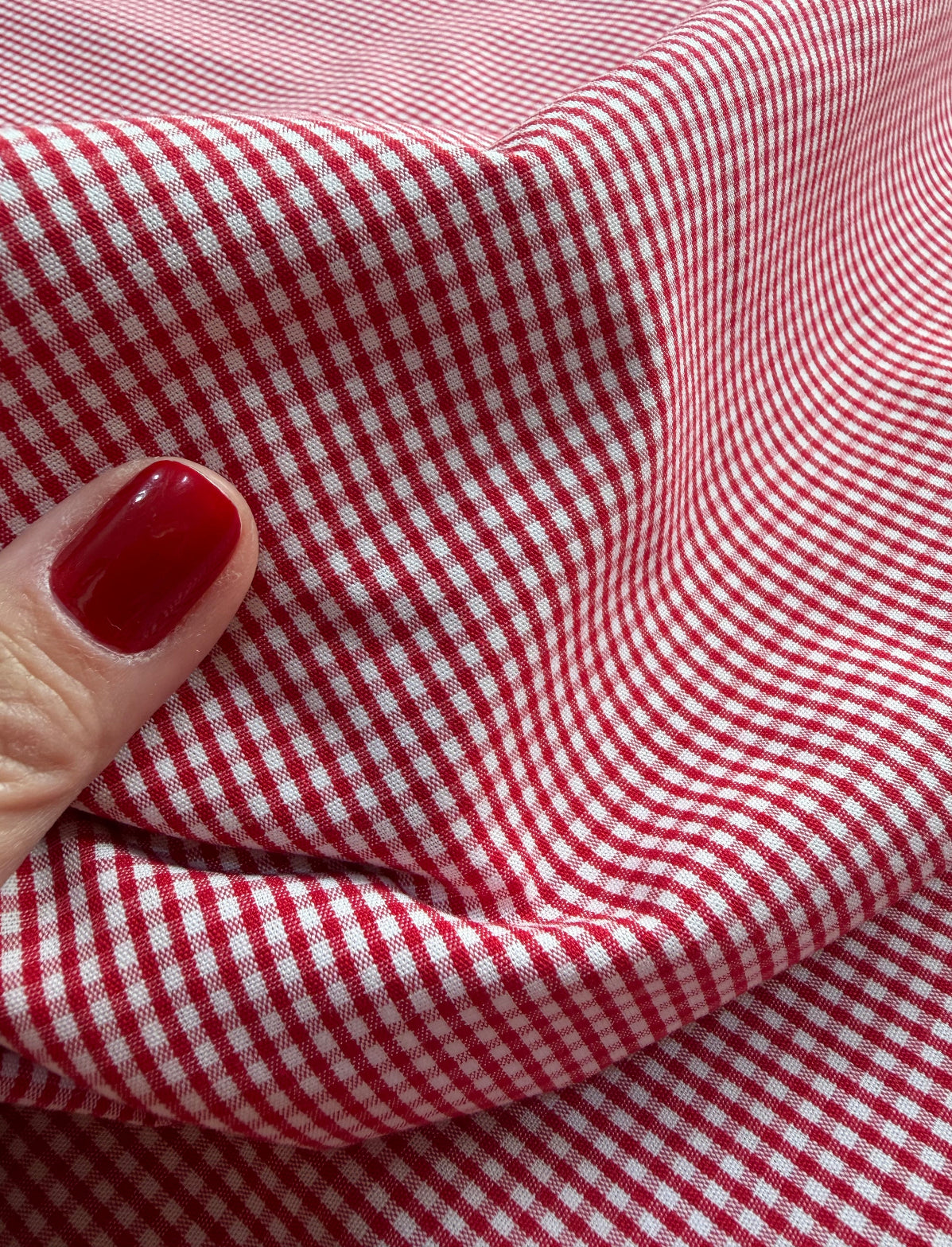 Tricoline Vichy Vermelho - R$ 49,90/Metro