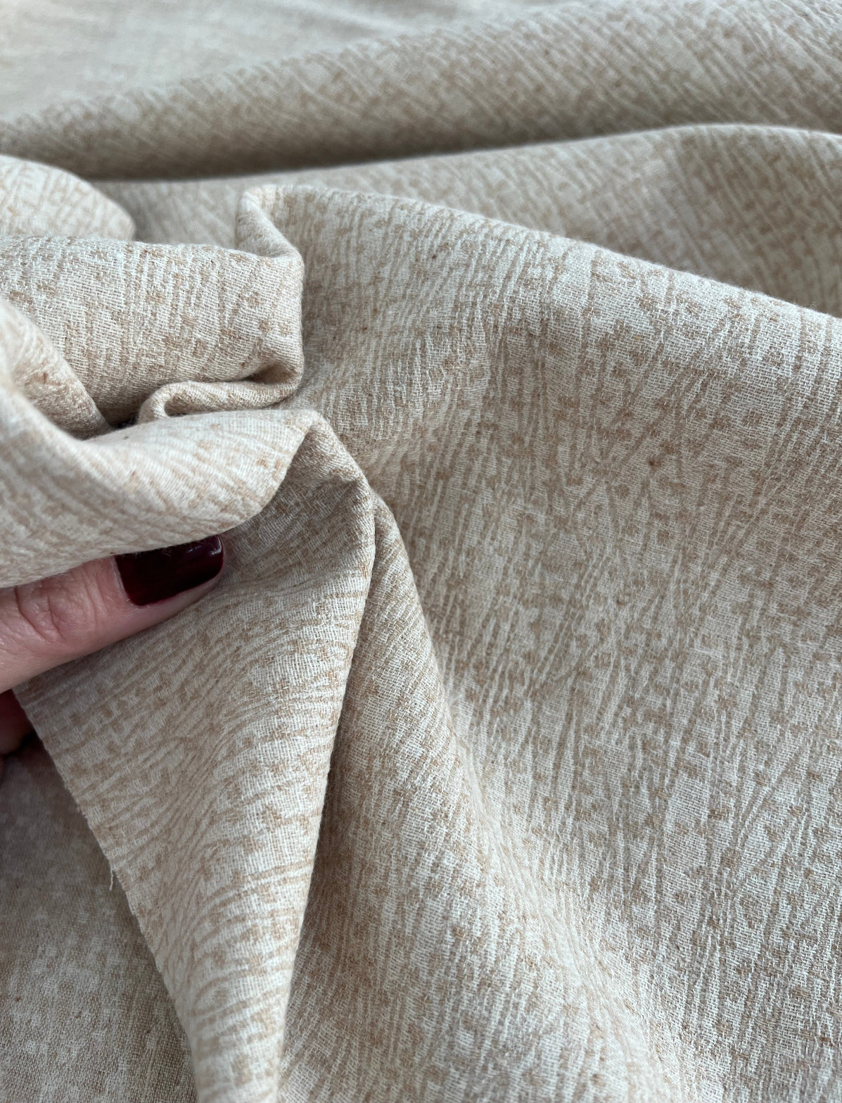 Jacquard Garoa Bege - R$ 79,90/metro