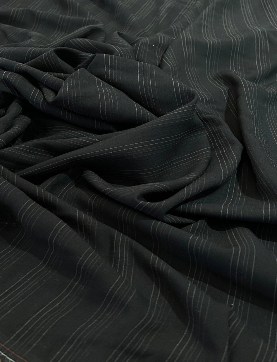 Algodão Maquinetado Preto - R$ 39,90/metro