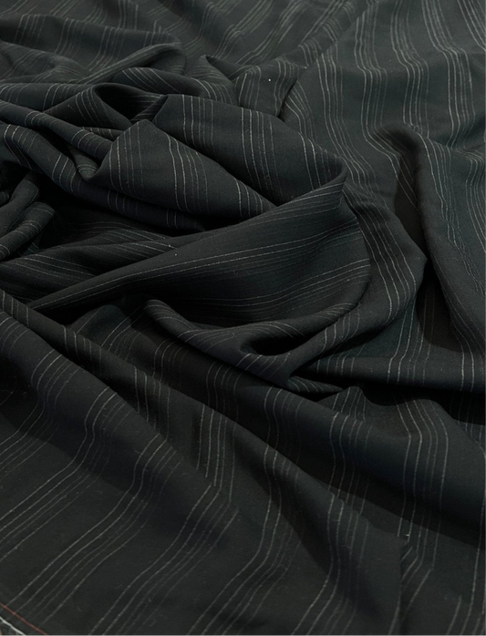 Algodão Maquinetado Preto - R$ 29,90/metro