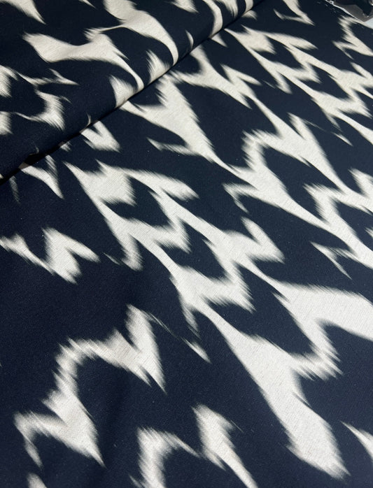 Viscolinho com algodão e Modal Preto e Off - R$ 69,90/Metro