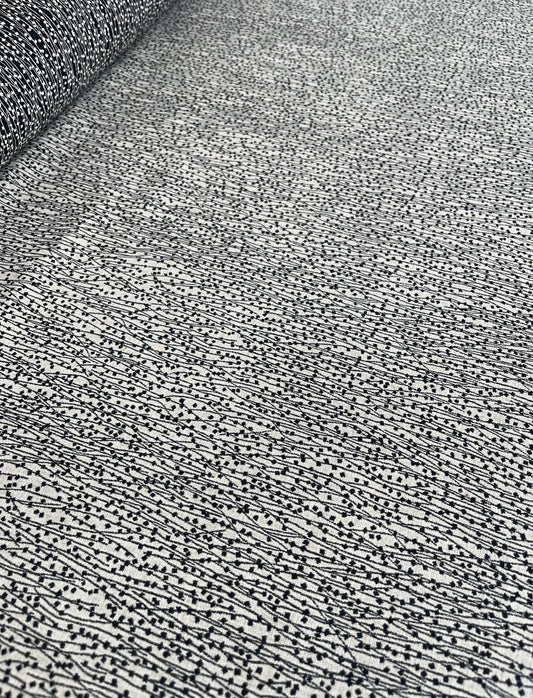 Jacquard Garoa Preto - R$ 79,90/metro