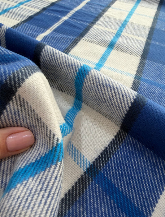 Flanela encorpada 100% Algodão Xadrez - R$ 99,90/metro