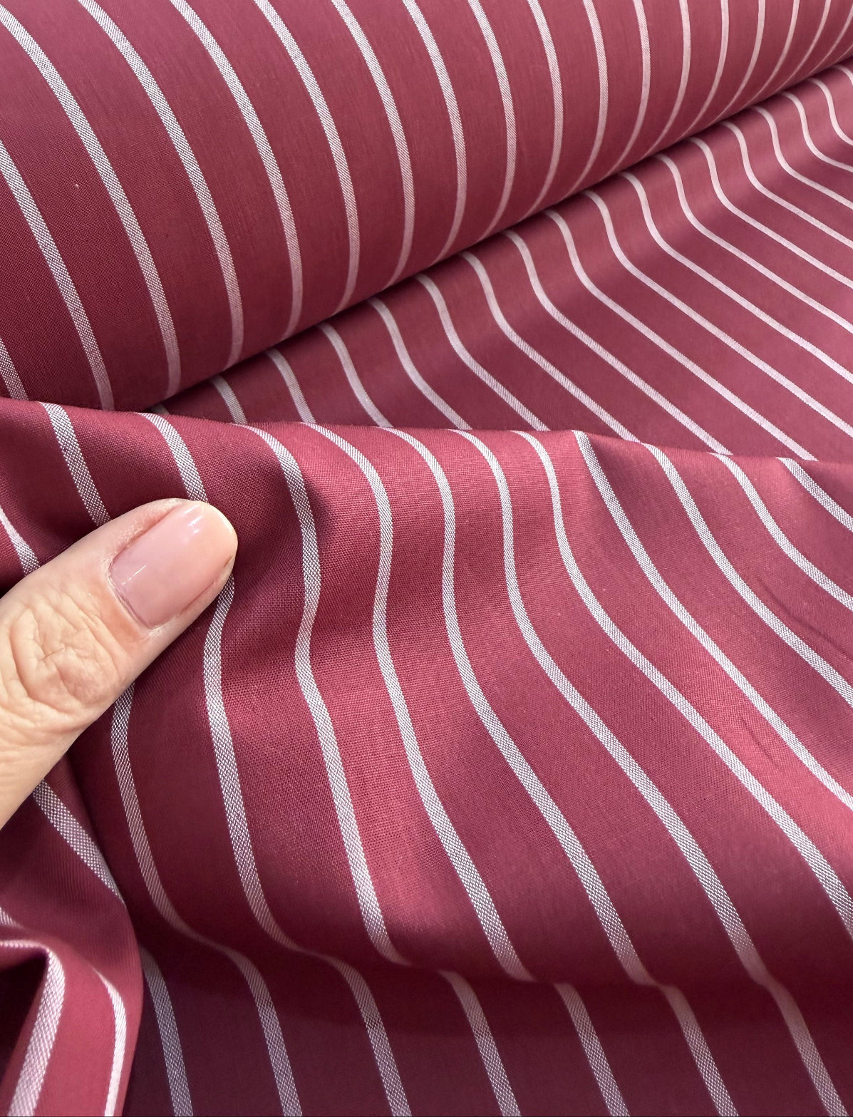 Camisaria 100% algodão Egípcio Vinho/rosa - R$ 59,90