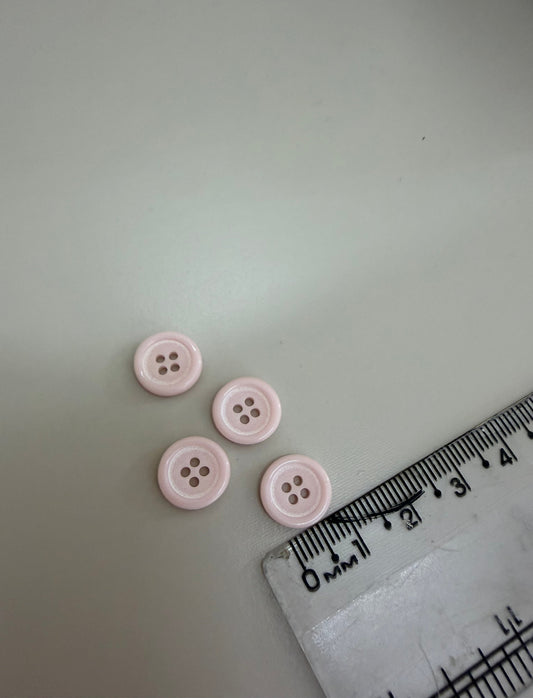 Botão 4 furos Rosa - R$ 0,25 unidade