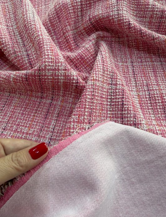 Tweed de Malha Entretelado - R$ 69,90/metro