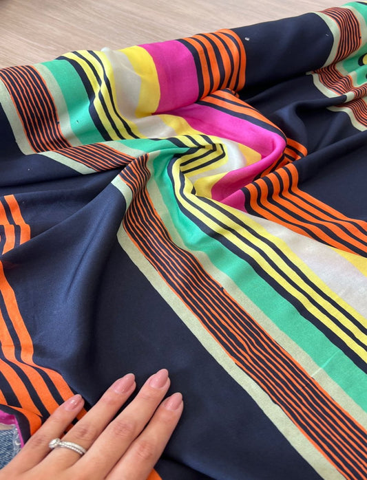 Viscose com seda Listrada - R$ 39,90/metro