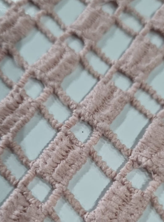 Renda Guipure Rosê - R$ 19,90/metro