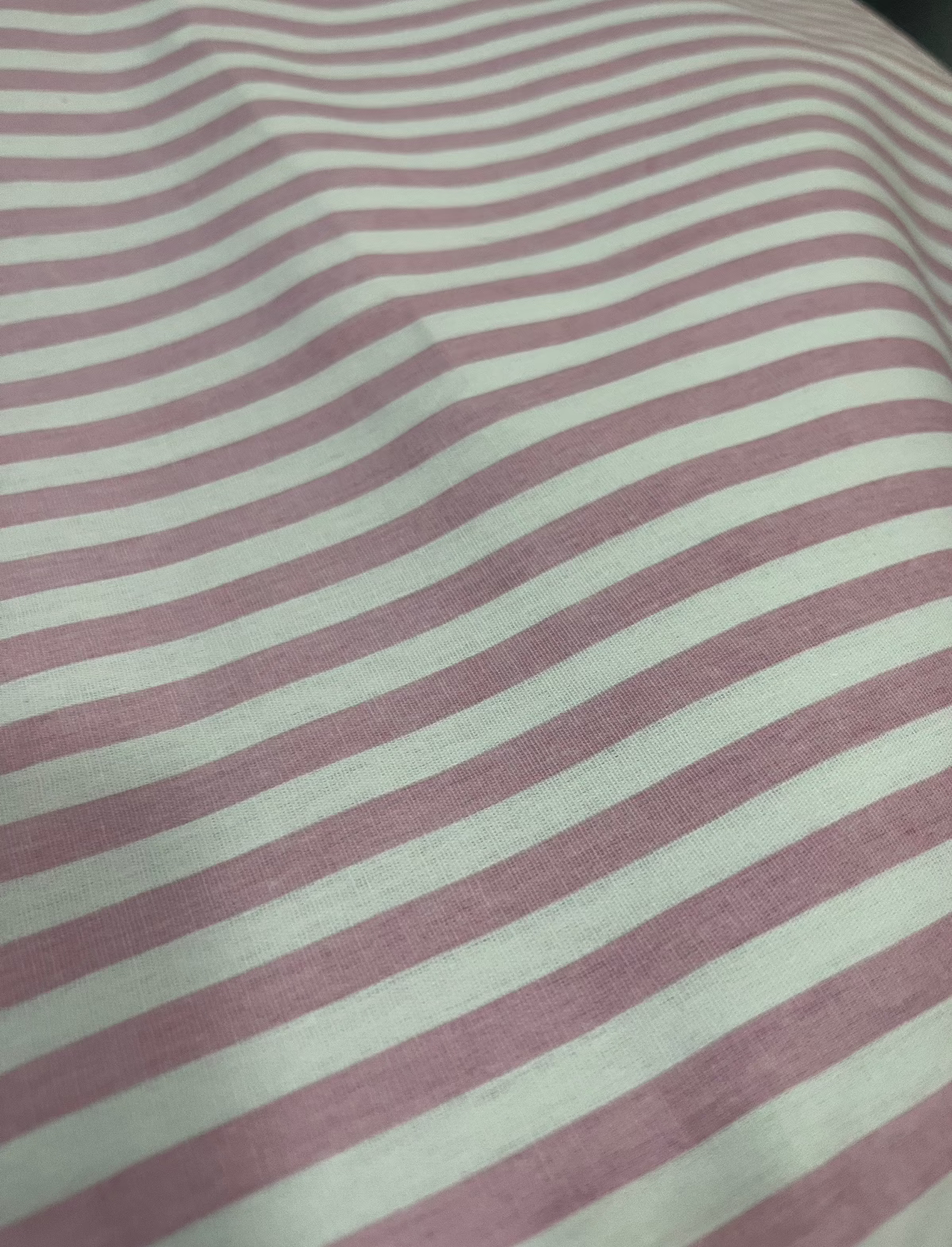 Banca 14 - Tricoline listrada rosa Estampada 100% algodão
