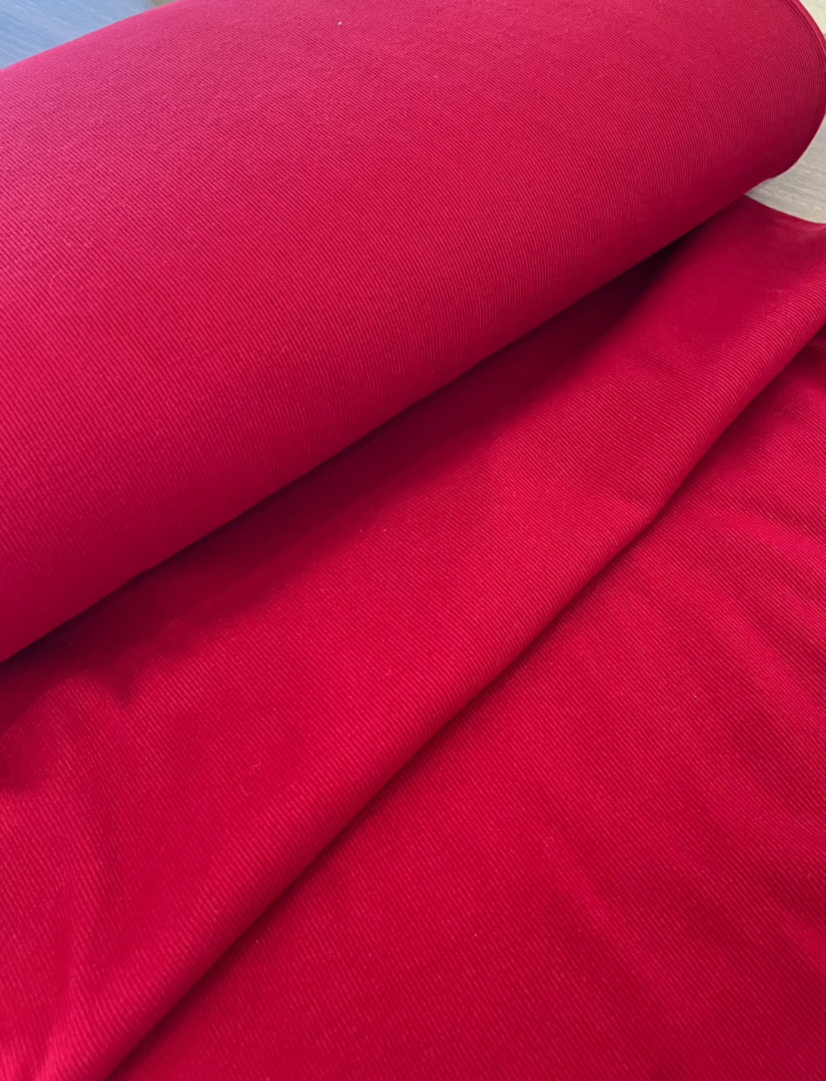 Malha Canelada de Viscose Carmim - R$ 59,90/metro