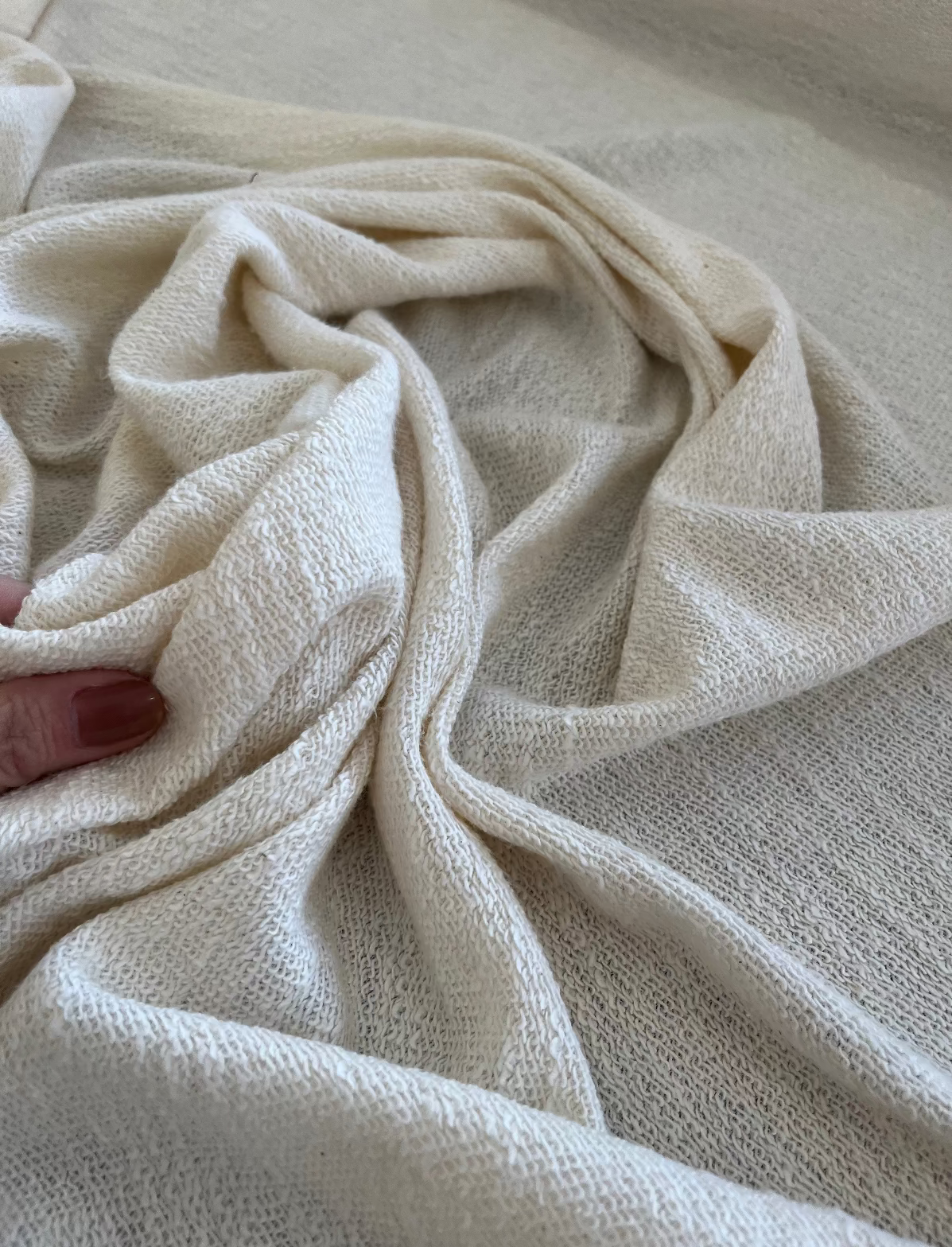 Tricot de algodão efeito atoalhado - R$ 49,90/metro