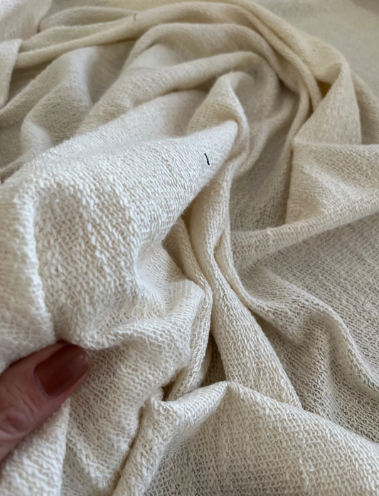 Tricot de algodão efeito atoalhado - R$ 49,90/metro