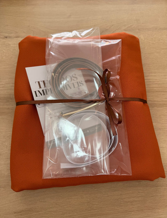 Kit Crepe encorpado Terracota - R$ 199,90