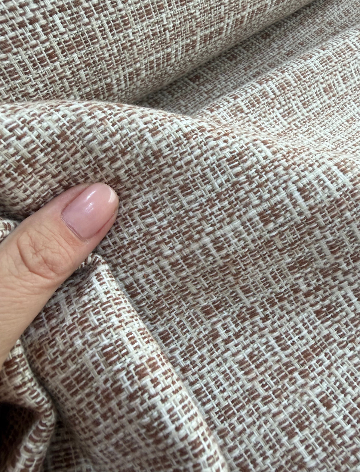 Tweed 100% Algodão Marrom - R$ 129,90/metro