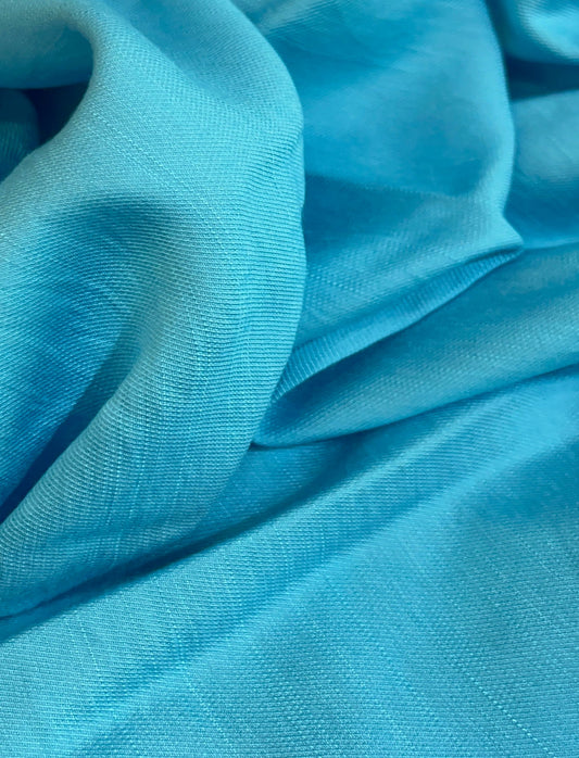 Viscose com Poliamida Azul Piscina - R$ 39,90/metro