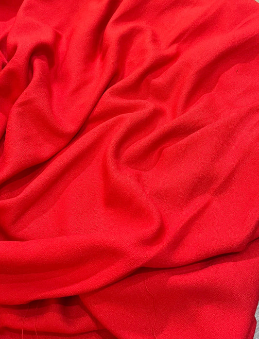 Crepe de viscose Encorpado - Vermelho - R$ 39,90/metro.
