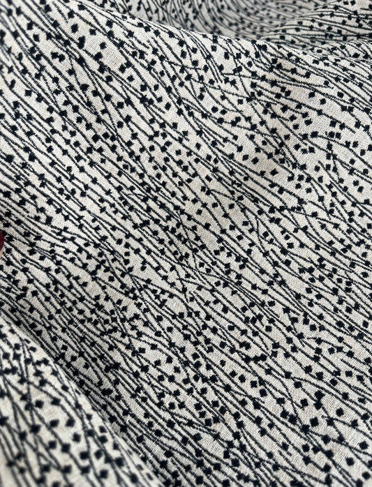 Jacquard Garoa Preto - R$ 79,90/metro
