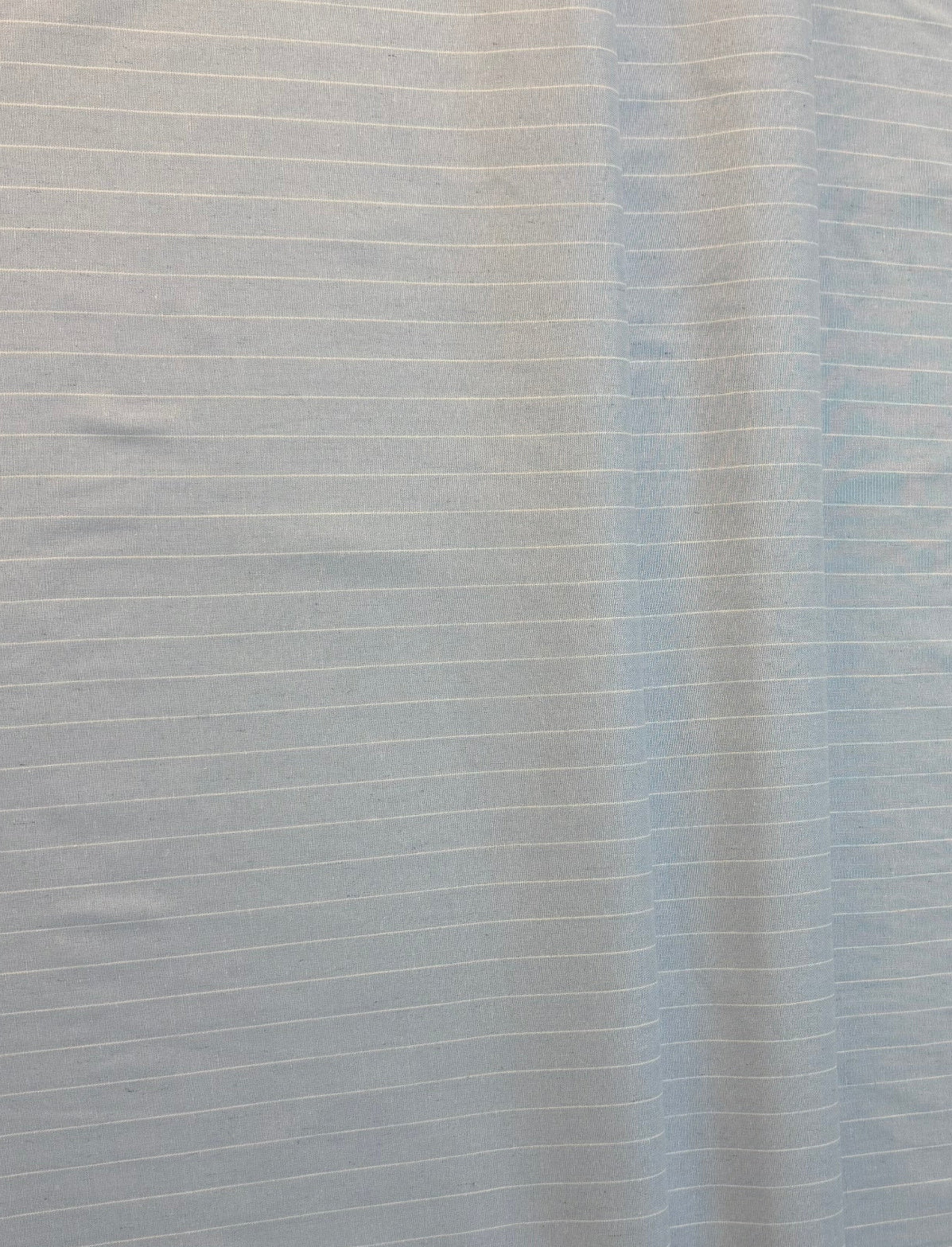 Linho com viscose fio tinto listra azul claro