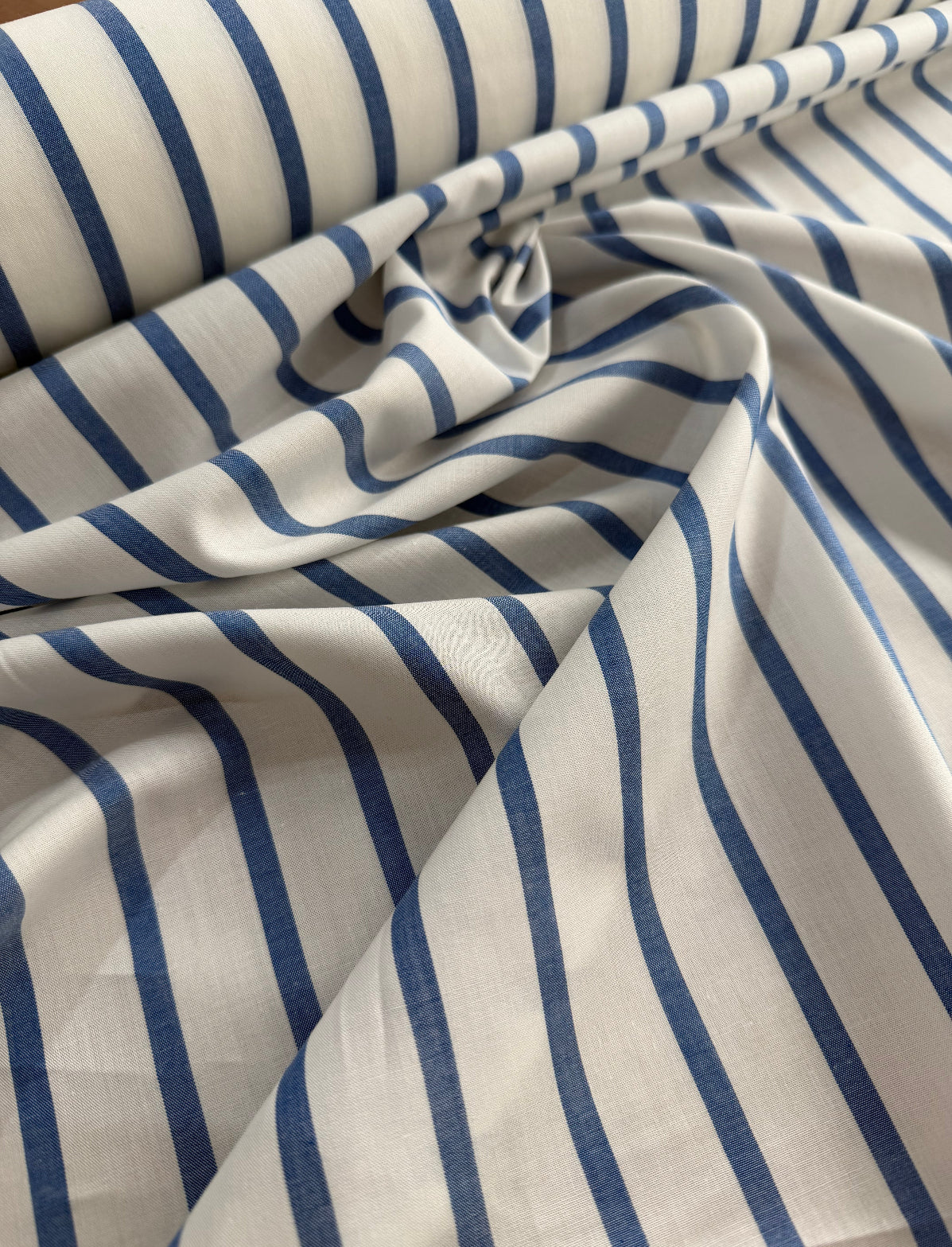 Camisaria 100% algodão Egípcio Branco/Azul - R$ 59,90
