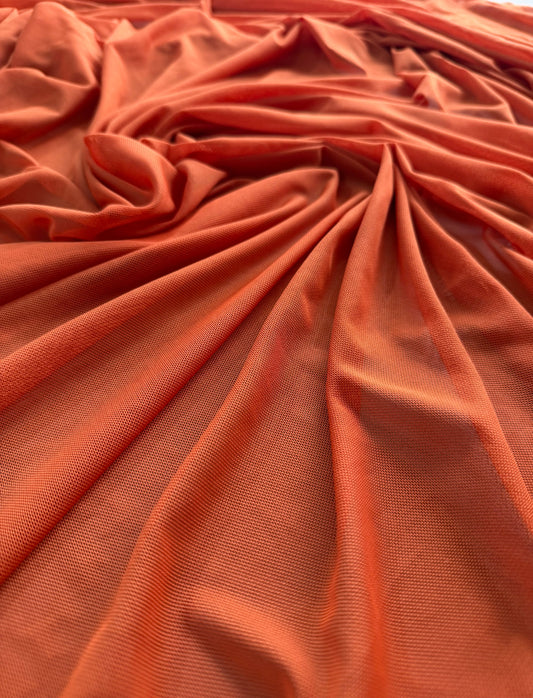 Tule de malha Terracota  - R$ 39,90/metro