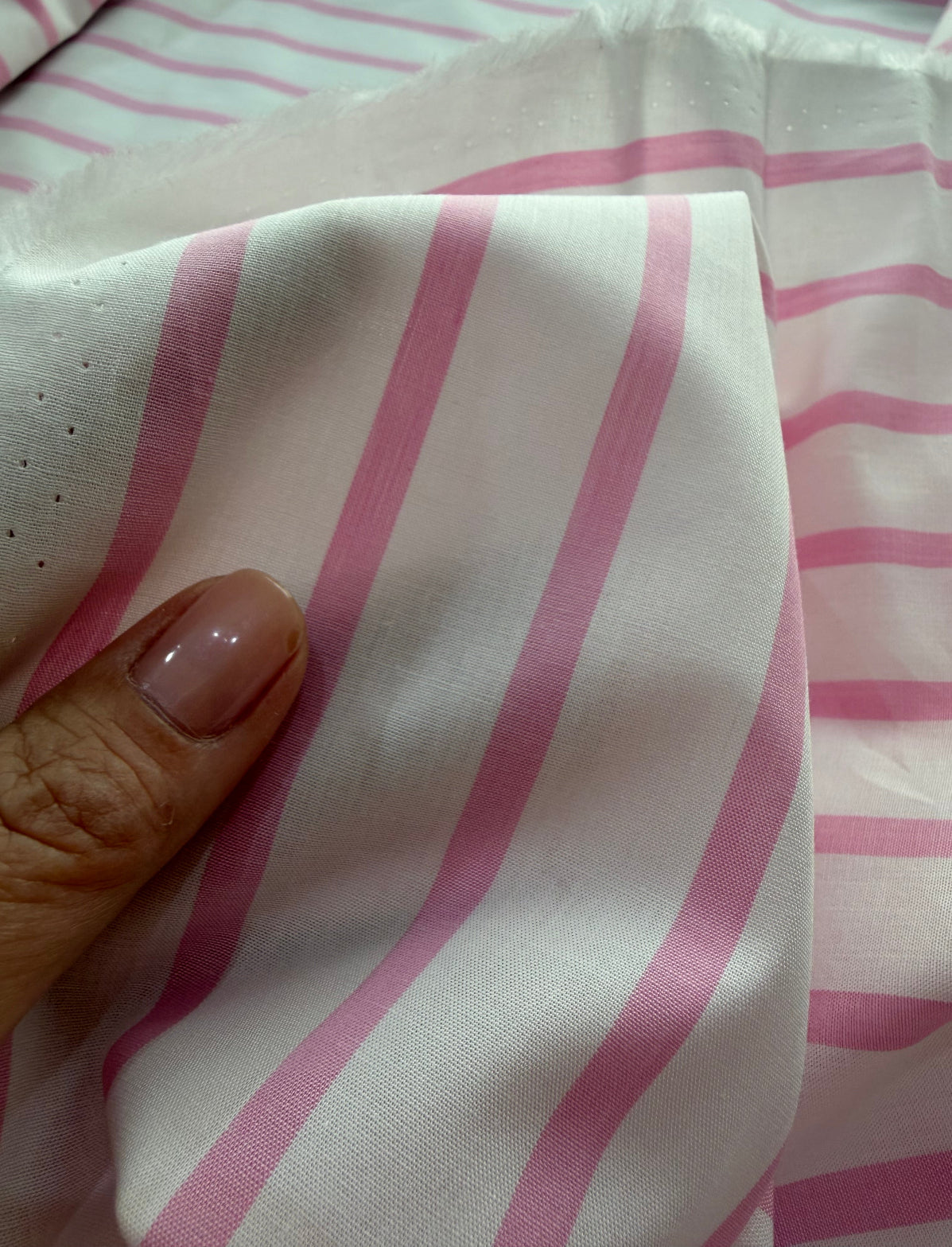 Camisaria 100% algodão Egípcio Branco/Rosa
