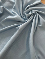 Algodão maquinetado com Linho e viscose Azul bebê