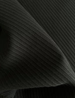 Algodão Maquinetado com efeito textura diagonal Preto