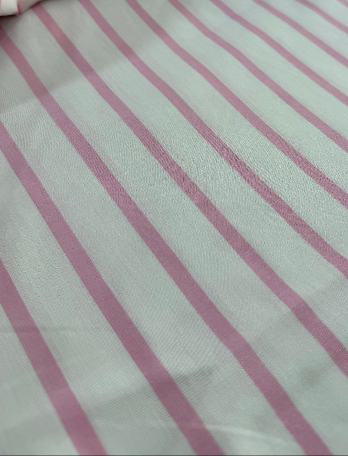 Camisaria 100% algodão Egípcio Branco/Rosa