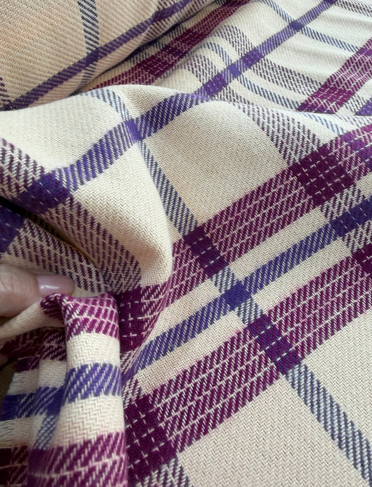 Flanela encorpada 100% Algodão Xadrez - R$ 99,90/metro