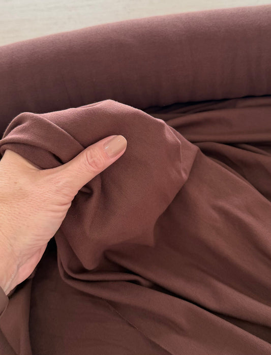Moletinho de viscose Marrom Chocolate - R$ 59,90/metro