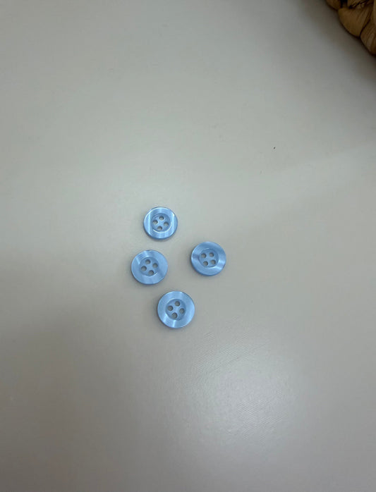 Botão 4 furos Azul  - R$ 0,25 unidade