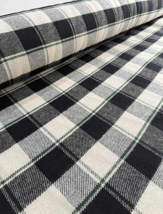 Flanela encorpada 100% Algodão Xadrez - R$ 99,90/metro