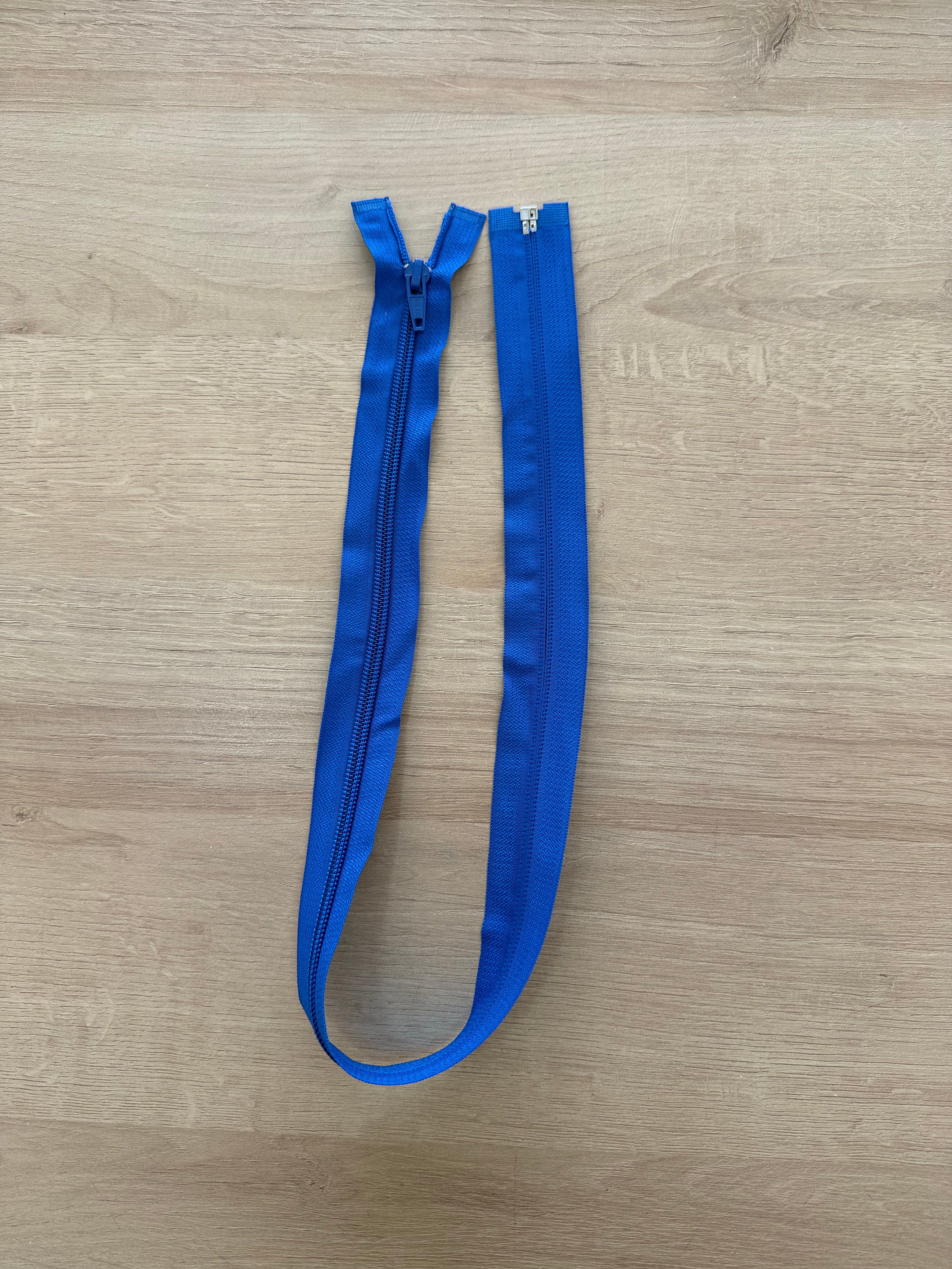 Zíper destacável Nylon Azul bic 60cm - R$ 9,90
