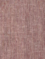 Cambraia de Linho Puro fio tinto listra vermelha