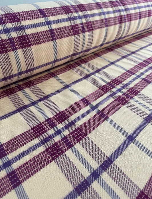 Flanela encorpada 100% Algodão Xadrez - R$ 99,90/metro