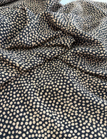 Crepe de viscose Estampado Preto poá
