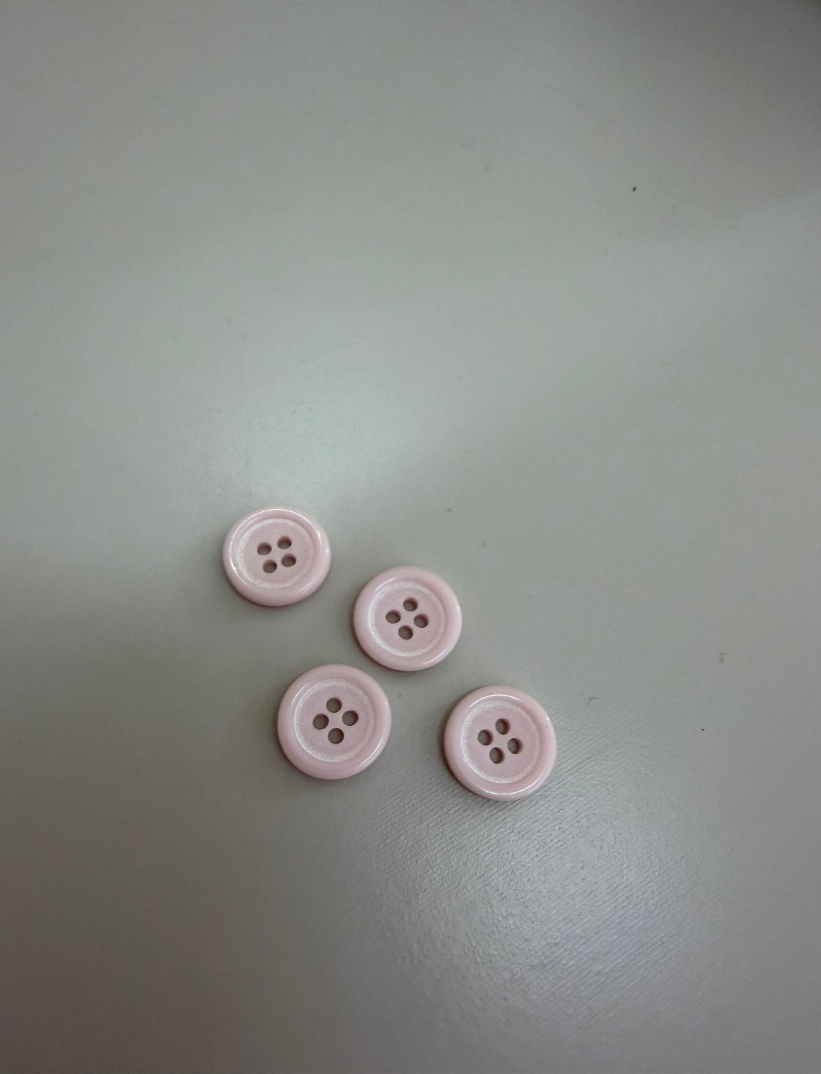 Botão 4 furos Rosa  - R$ 0,25 unidade