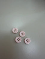 Botão 4 furos Rosa  - R$ 0,25 unidade