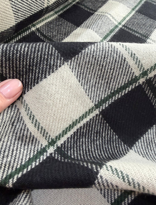 Flanela encorpada 100% Algodão Xadrez - R$ 99,90/metro