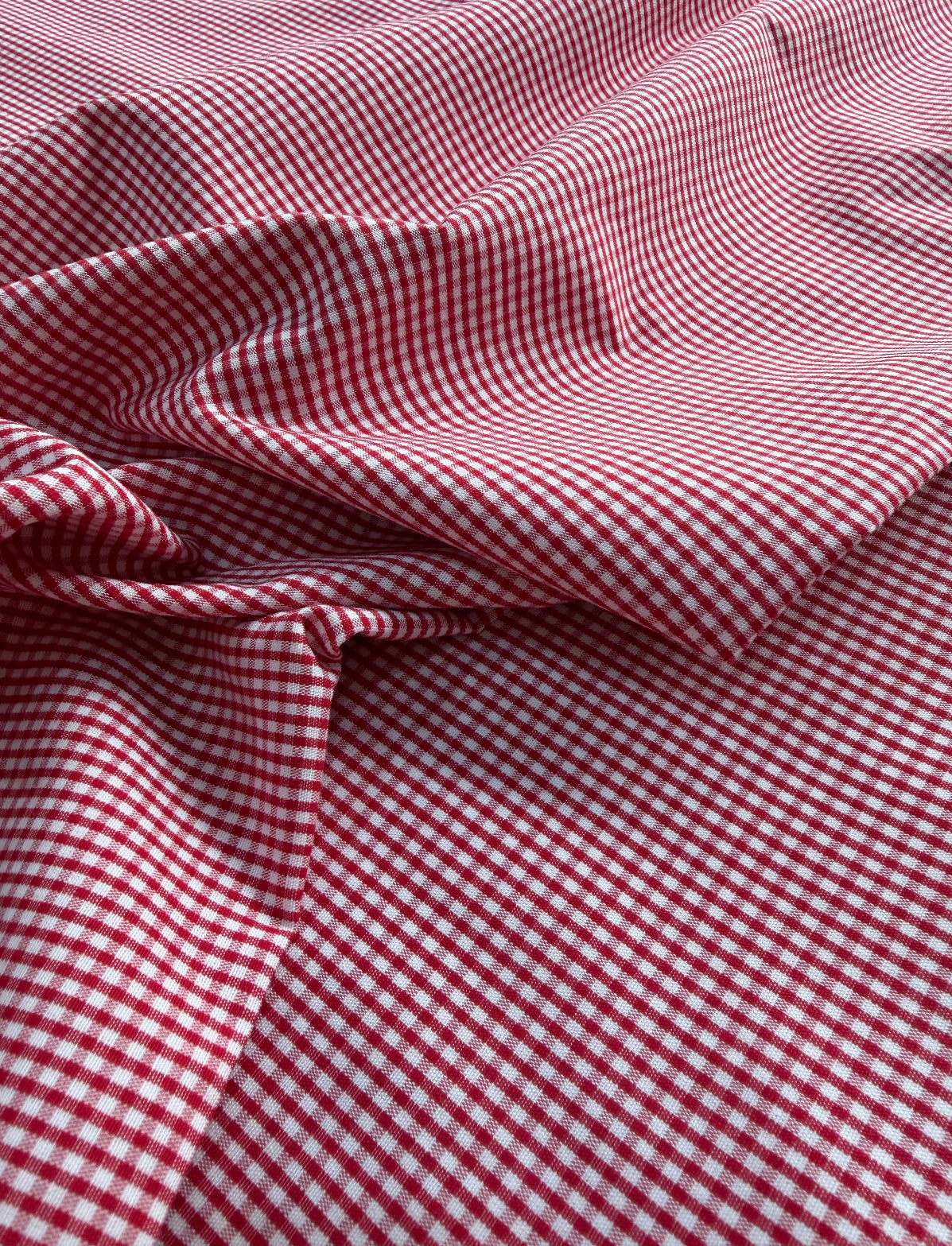 Tricoline Vichy Vermelho - R$ 49,90/Metro