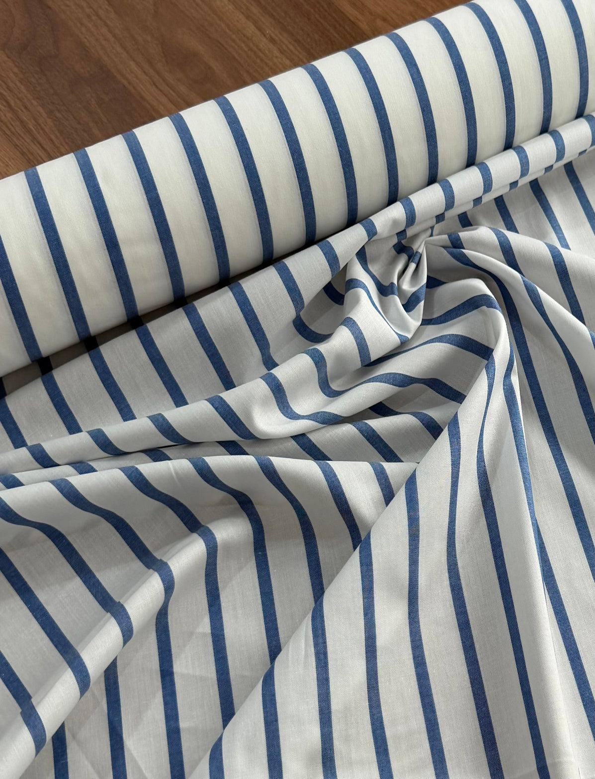 Camisaria 100% algodão Egípcio Branco/Azul