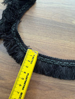 Franja com trança Preto 3cm - R$ 25,00/metro
