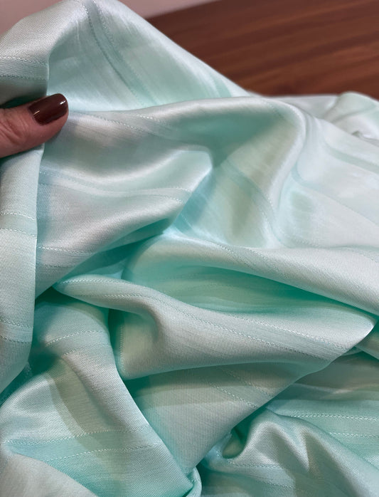 Viscolinho Maquinetado com acabamento acetinado Verde Água  - R$ 59,90/metto