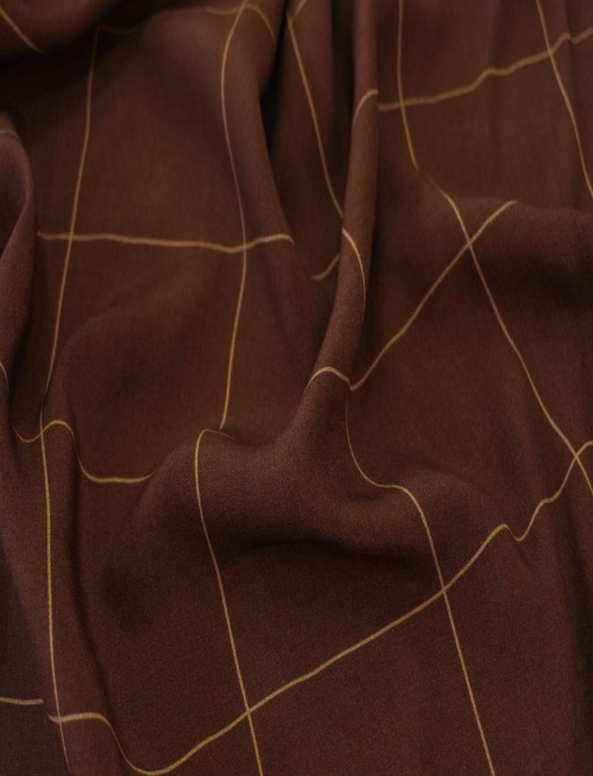 Banca 122 - viscose xadrez marrom