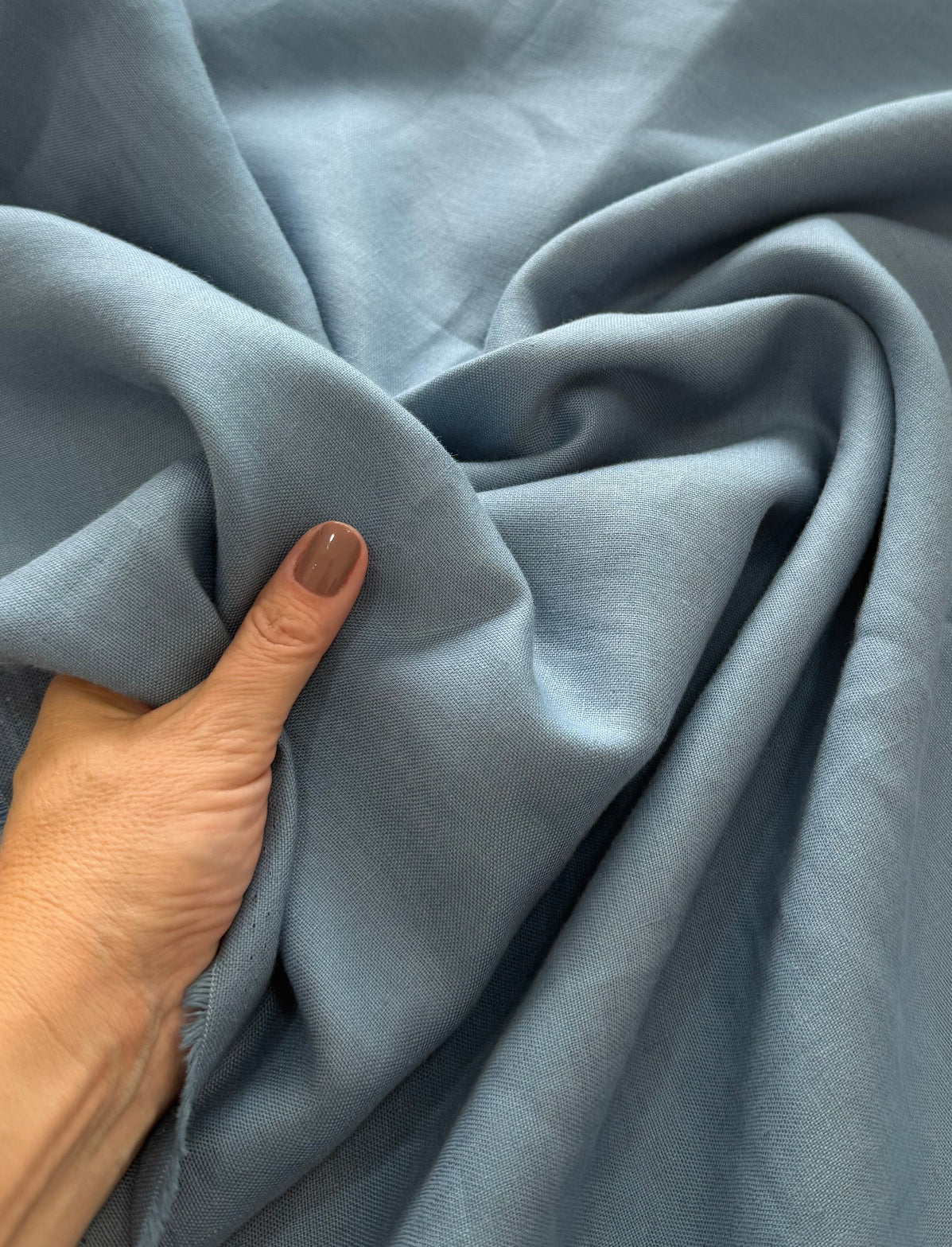 Linho Puro encorpado Azul Denim