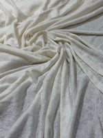 Malha podrinha de viscose com linho off white