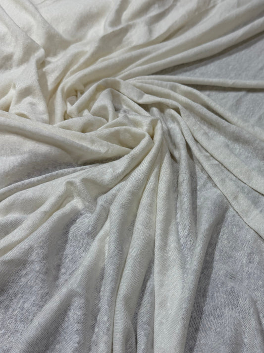 Malha podrinha de viscose com Linho Off - R$ 39,90/metro