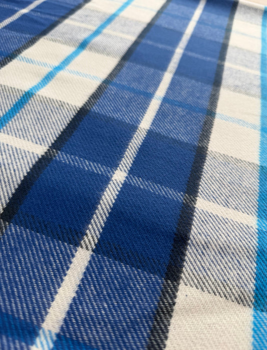 Flanela encorpada 100% Algodão Xadrez - R$ 99,90/metro