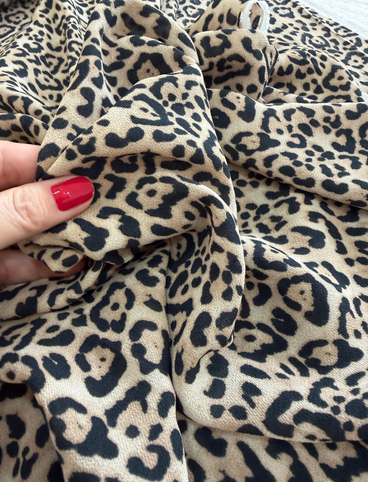 Crepe de viscose Estampado animal print claro
